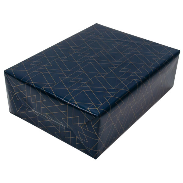 Roos Mooier Cadeaupapier Luxe grijs-blauw 30cmx200m - Afbeelding 3