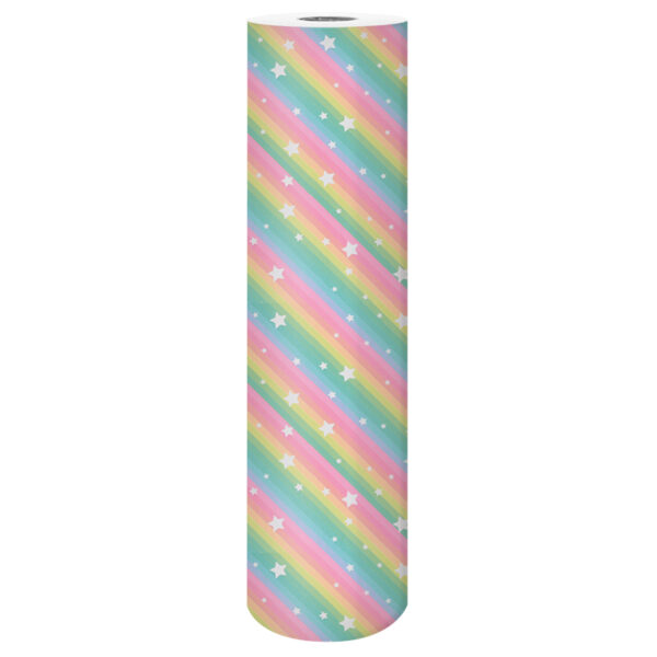 Roos Mooier Cadeaupapier Sterrenregenboog 50cmx150m - Afbeelding 2