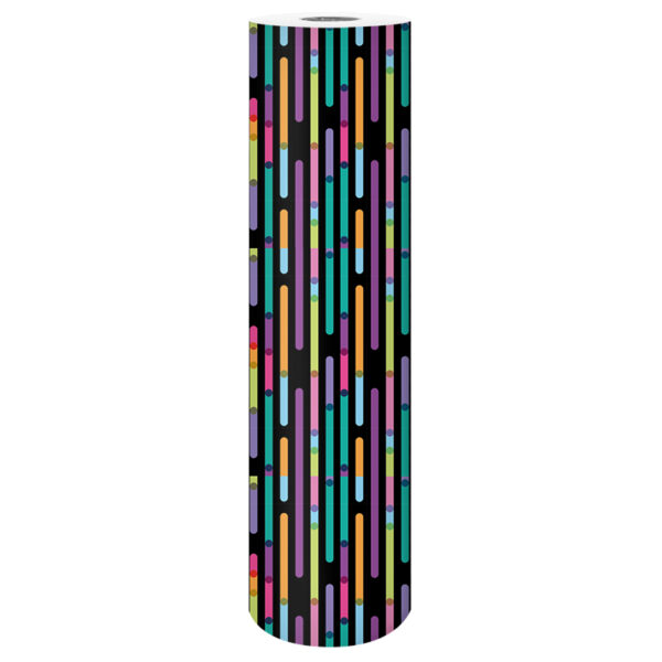 Roos Mooier Cadeaupapier Kleurstrepen 50cmx250m - Afbeelding 2