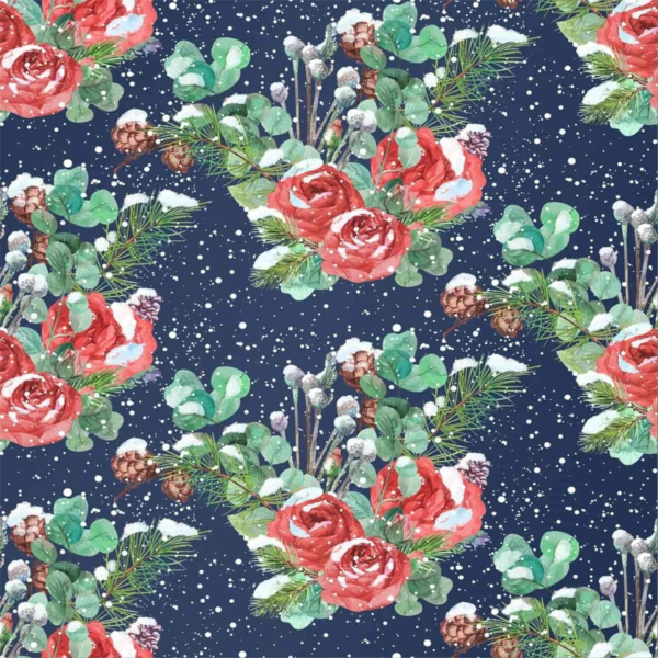 Roos Mooier Cadeauzakje Kerst Winter 12cmx19cm 200 stuks