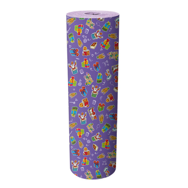 Roos Mooier Cadeaupapier Sint paars 50cmx250m - Afbeelding 2