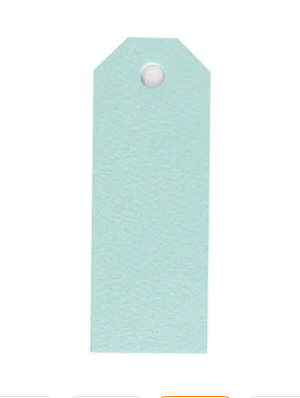 Roos Mooier Cadeaupapier Label blauw 8x3cm circa 400stuks