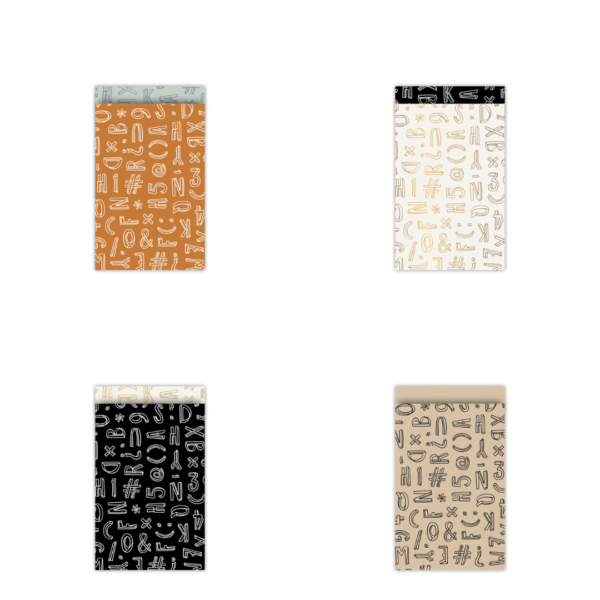 LETTERPAKKET cadeauzakjes 4 X 200 ZAKJES 12X19CM €60