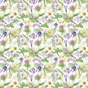 Roos Mooier Cadeaupapier Bloemenveld 50cmx250m