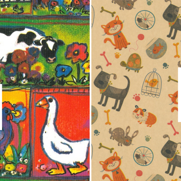 Roos Mooier cadeaupapier Combideal 50cmx200m
