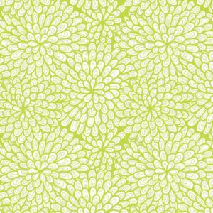 Roos Mooier Cadeaupapier Dahlia´s lime 30cmx200m