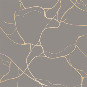 Roos Mooier Cadeaupapier Valo taupe-goud 30cmx200m