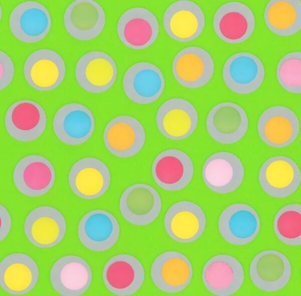 Roos Mooier Cadeaupapier luxe groen stippen 60cm x 200meter 70gr/m² KE