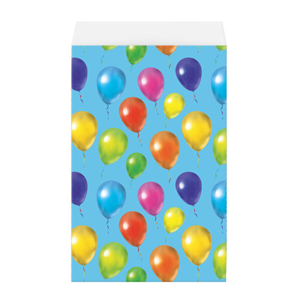 Roos Mooier Cadeauzakje Ballonnen blauw 12 x 19 DS a 200 st