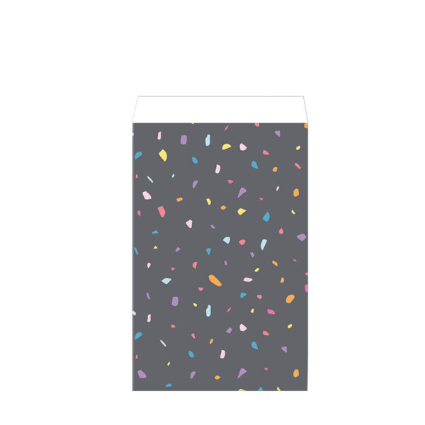 Roos Mooier Cadeauzakje Confetti grijs 12 x 19 DS a 200 st