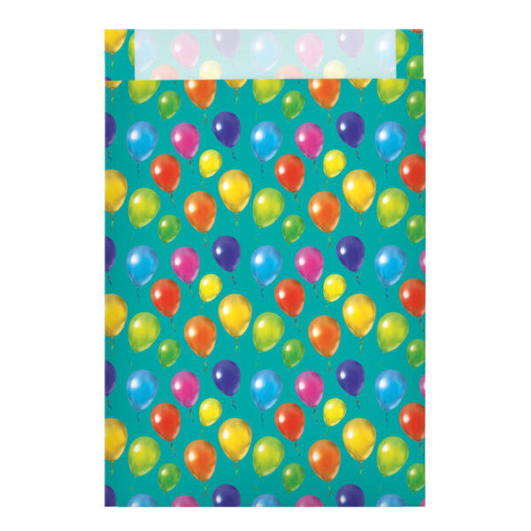 Roos Mooiere Tijdschriftzakken met ballonnen groen 25x4x34+2cm 100st NIEUW