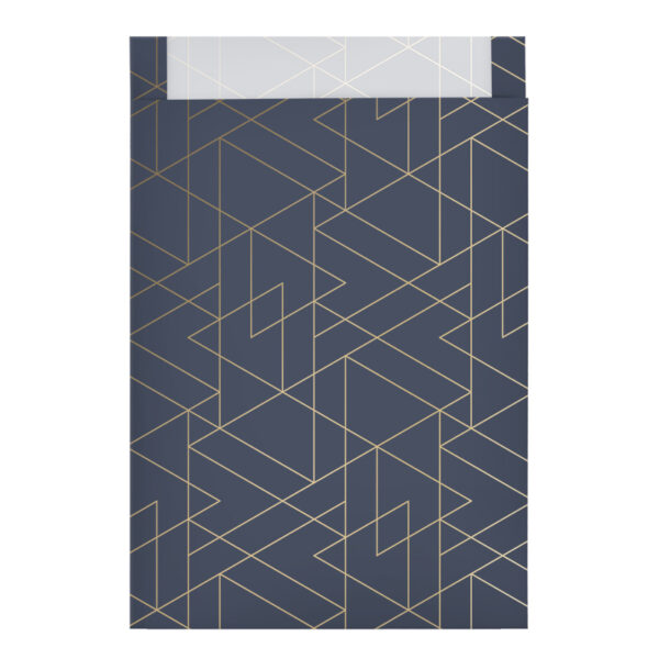 Roos Mooiere Tijdschriftzakken grijs-goud luxe 25x4x34+2cm 100st NIEUW