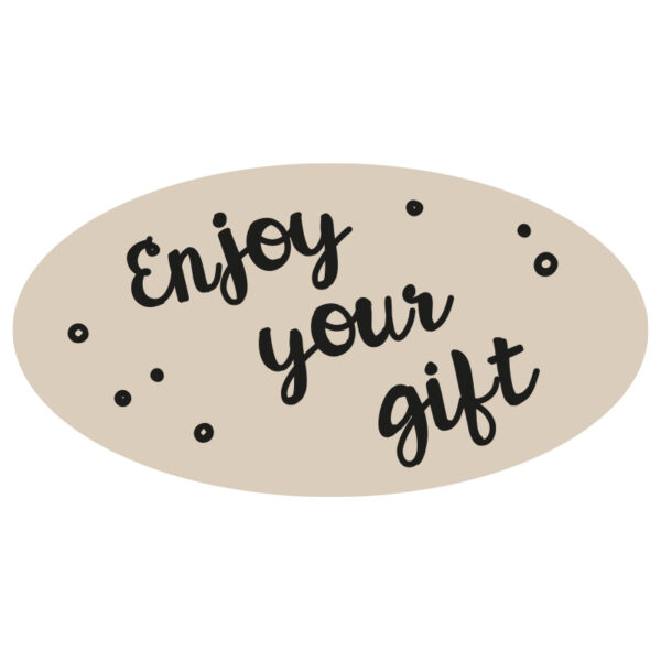Roos Mooiere Stickers You gift kraft 500stuks