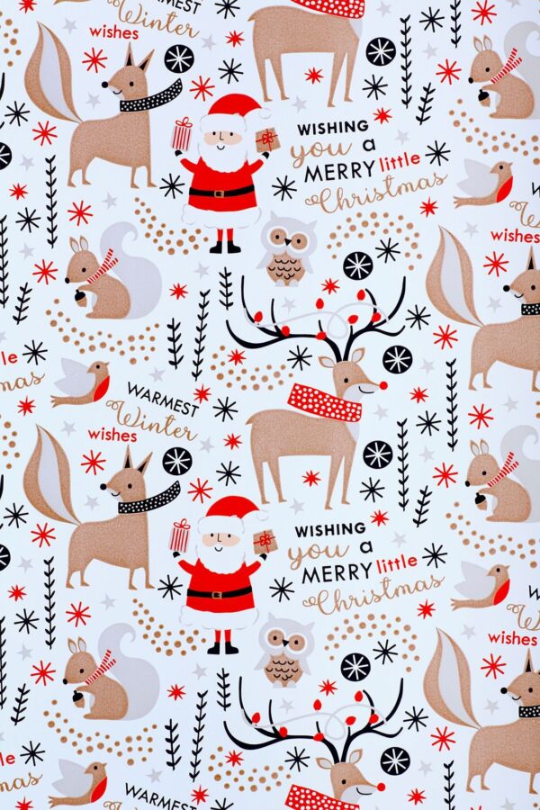 Roos Mooier Cadeaupapier Kerst Hert 50cm x 250m