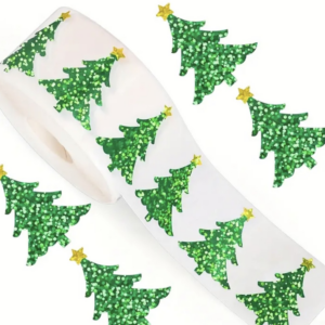 Roos Mooiere stickertjes Kerstboom 500stuks Ø 2,5cm