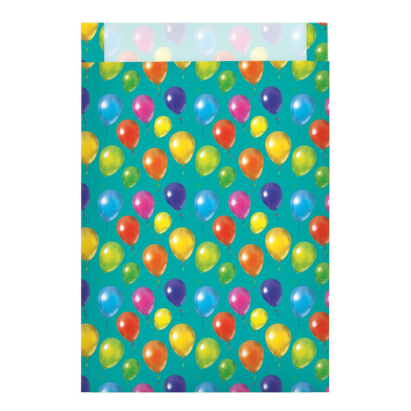 Roos Mooiere Tijdschriftzakken met ballonnen groen 25x4x34+2cm 100st NIEUW