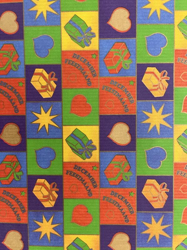 Roos Mooier Cadeaupapier December Feestmaand 50cm x 200meter KE