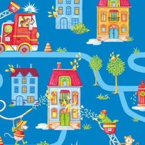 Roos Mooier Cadeaupapier Brandweer 30cm x 200mtr 80 gr/m² V