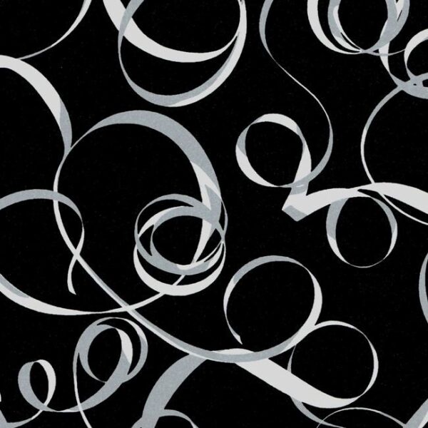 Roos Mooier Cadeaupapier Kraft Zwart Wit Graphic 50cm x 200 meter 70gr/m² H