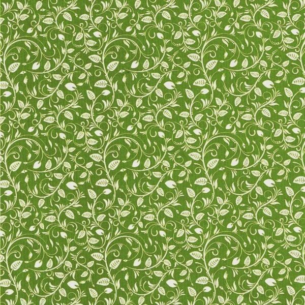 Roos Mooier Cadeaupapier Blaadjes Regen Groen 50cm x 200meter 70gr/m²