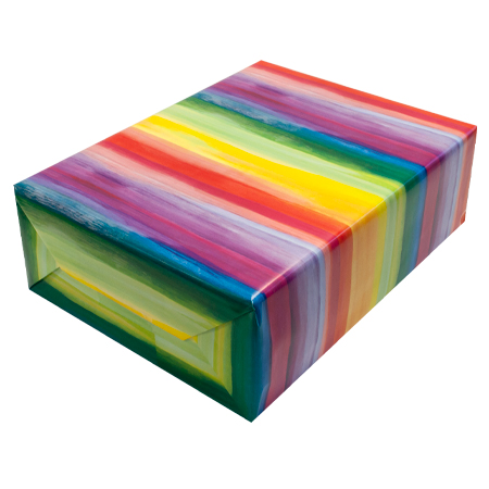 Roos Mooier Cadeaupapier Regenboog kleur 30cm x 250mtr 80gr/m² V - Afbeelding 2