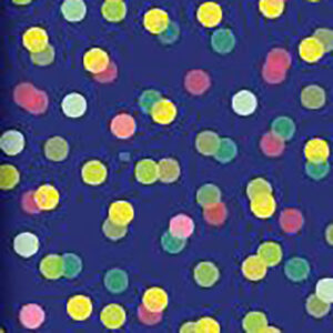 Roos Mooier Cadeaupapier Confetti Dots in blauw 50cm x 250meter 80gr/m² V