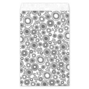 Roos Mooier Cadeauzakje Wit Zwart Dots 12x19  DS a 200 st