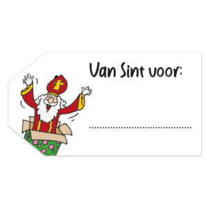 Roos Mooier stickers Sint voor  Kraft 500 stuks