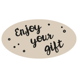 Roos Mooiere Stickers You gift kraft 500stuks