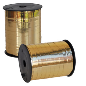 Roos krullint metallic goud 10mm x 250mtr VH