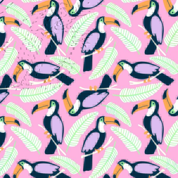 Roos Mooier Cadeaupapier Funny Toekan Ro 50cm x 200mtr 70gr/m² KE