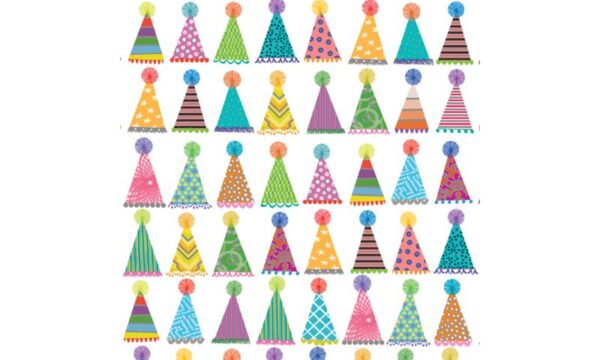 Roos Mooier Cadeaupapier Feestmuts 50cmx200m