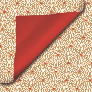 Roos Mooier Cadeaupapier Pauwveren Duo 50cm x 200 meter 80gr/m²