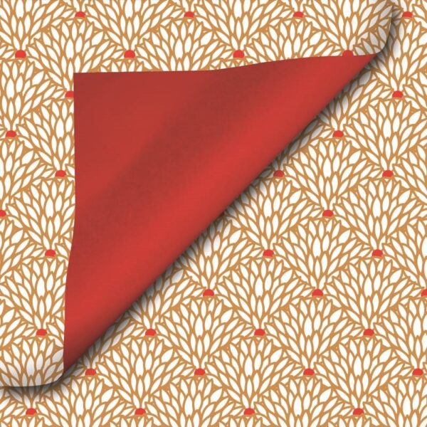 Roos Mooier Cadeaupapier Pauwveren Duo 50cm x 200 meter 80gr/m²