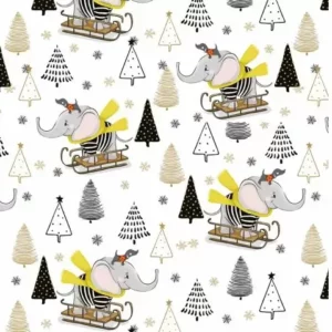 Roos Mooier Cadeaupapier Kerst Olifant  250mx50cm