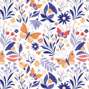 Roos Mooier Cadeauzakje Vlinder bloemen 12x 19 DS a 200st