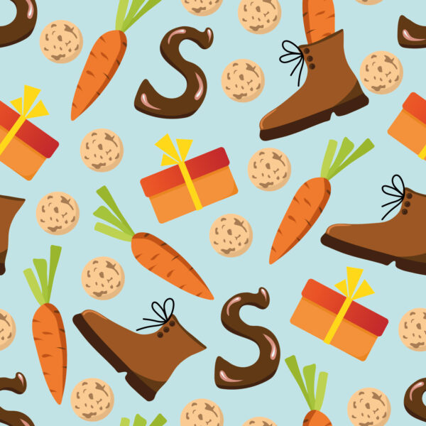 Roos Mooier Cadeaupapier Sinterklaas schoen 50cm x 200meter 70gr/M² KE