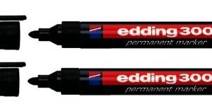 Edding 300 permanent marker met ronde punt zwart per stuk