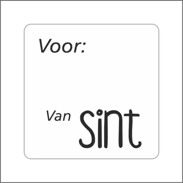 Roos Mooier stickers voor/van wit 250 stuks