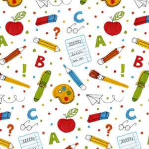 Roos Mooier Cadeaupapier terug naar School 30cm x 200mtr 80gr/m² K