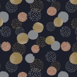 Roos Mooier Cadeaupapier Super Dots  blauw 40cm x 200m 80gr/m² k