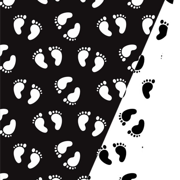 Roos Mooier Cadeaupapier DUO Baby voetjes 50 cm x 175 meter 80gr/m²