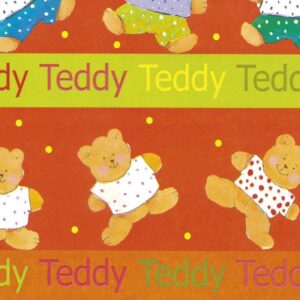 Roos Mooier Cadeaupapier Teddy 50cm x 200 meter 60gr/m²
