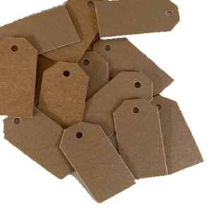 TOPKRAFT.nl  label 5x2.5cm 283gram/m²  500 stuks klein 283gr/m² (krafttags)