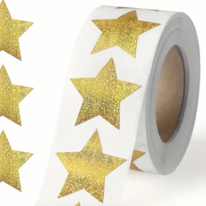 Roos Mooiere stickertjes ster goud 500stuks Ø 2,5cm