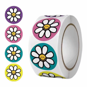 Roos Mooiere Stickertjes Bloem 500 stuks Ø 2,5 cm