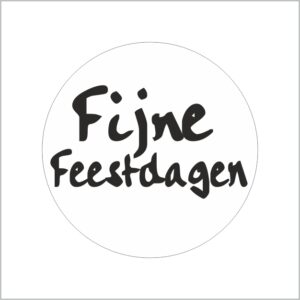 Roos Mooier stickers Fijne feestdagen 500 stuks