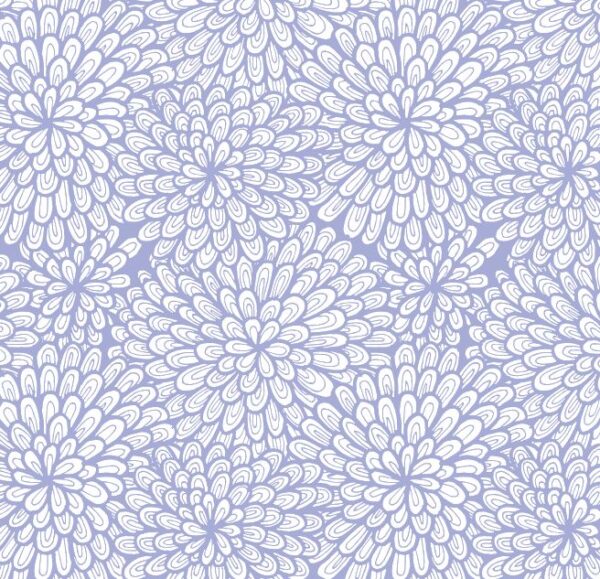 Roos Mooier Cadeaupapier Dahlia´s lila 50cmx200m