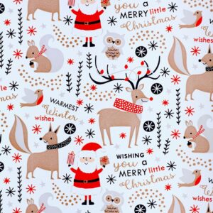 Roos Mooier Cadeaupapier Kerst Hert 50cm x 250m