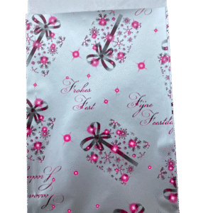 Roos Mooier Cadeauzakjes Kerst zilver 12x19cm 200 stuks